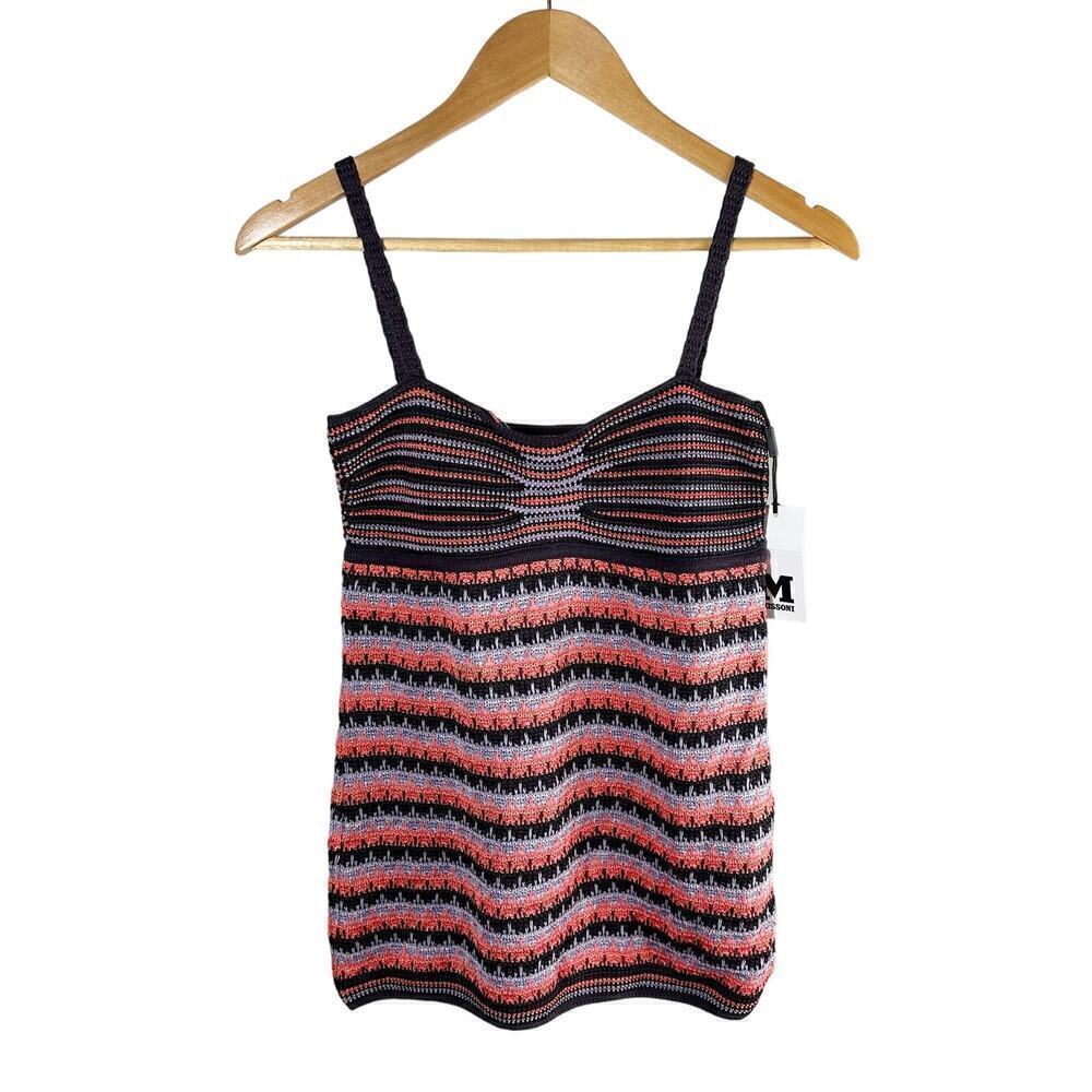 M Missoni Sleeveless Knit Casual Top Size 44 US 8 Stretch